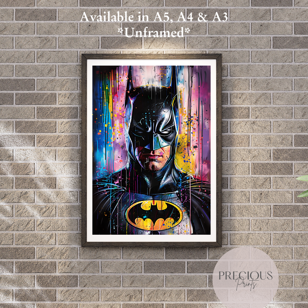 Batman Anime Movie Poster Unframed A5 A4 A3
