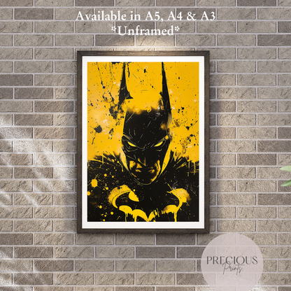 Batman Anime Movie Poster Unframed A5 A4 A3