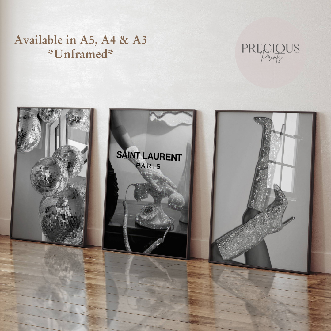 Set of 3 Luxury Fashion Prints