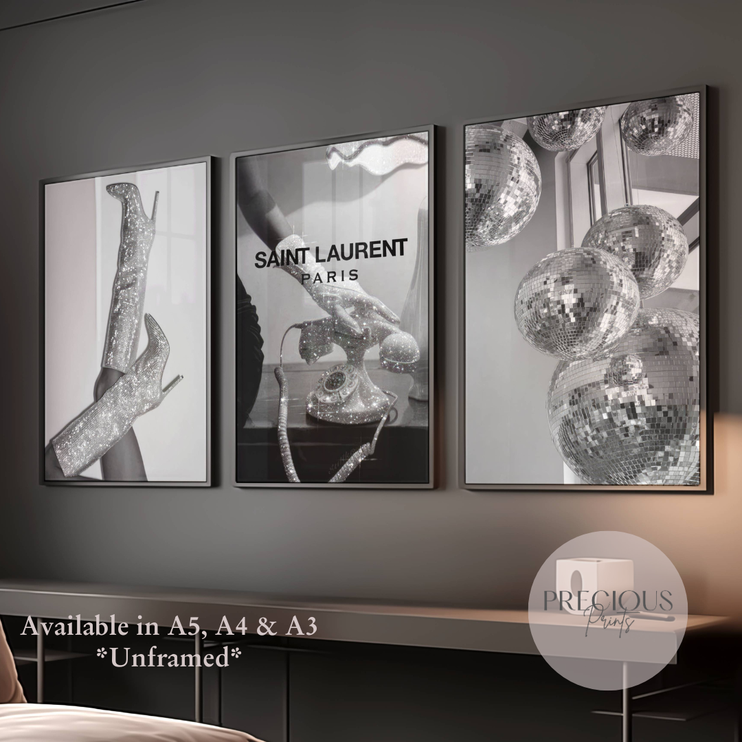 Set of 3 Luxury Fashion Prints
