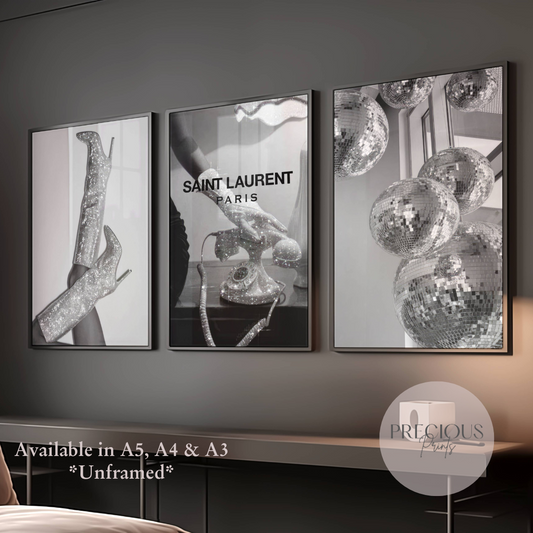 Set of 3 Luxury Fashion Prints