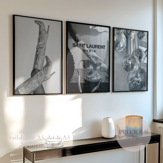 Set of 3 Luxury Fashion Prints