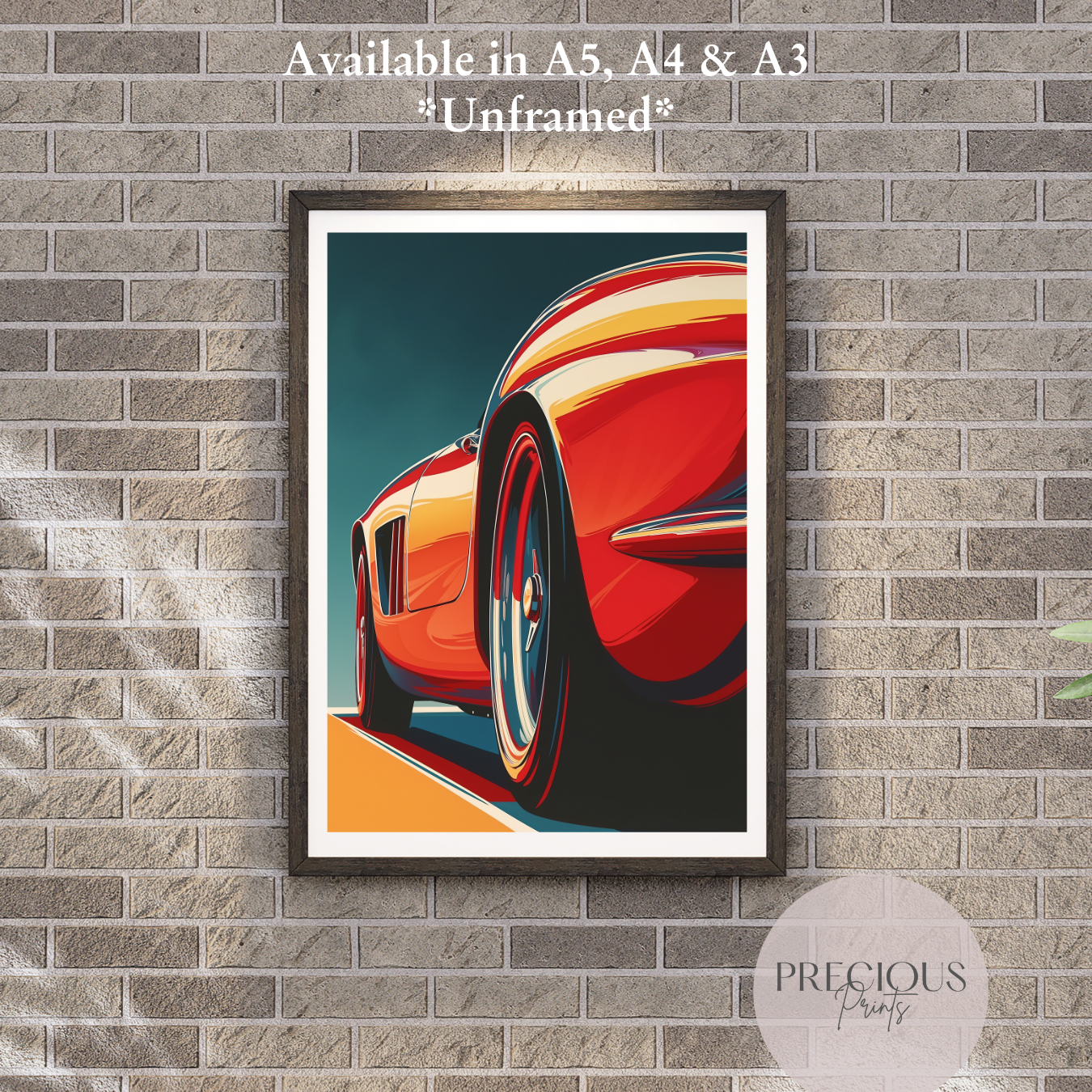 Ferrari 250 GTO Wall Art Print Poster / A5 A4 A3 Unframed Classic Sports Cars