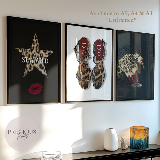 Set of 3 Leopard Prints