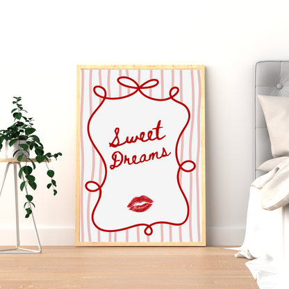 Sweet Dreams Bedroom Print