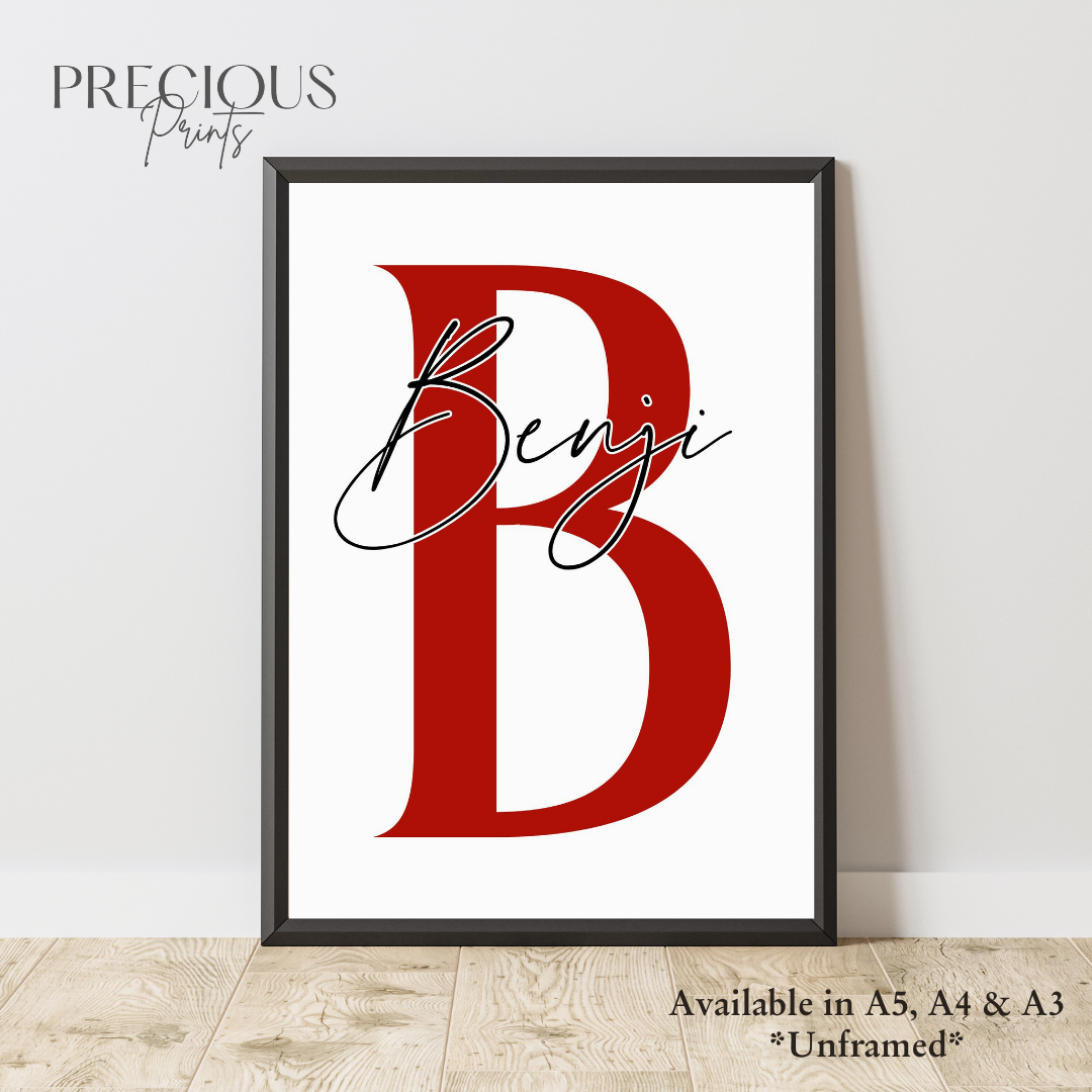 Set of 3 Personalised Bukayo Saka Prints