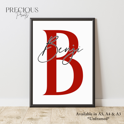 Set of 3 Personalised Bukayo Saka Prints