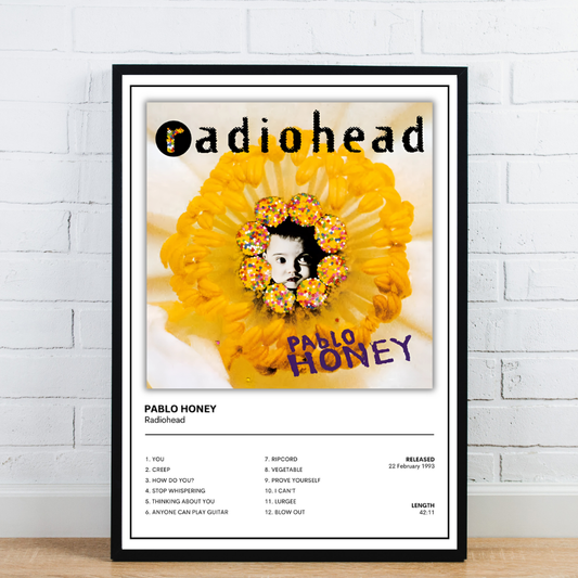 Radiohead Album Cover Poster / Pablo Honey / Music Poster