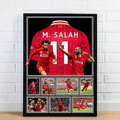 Mohammed Salah Print / Football Legends Poster / Football Gift