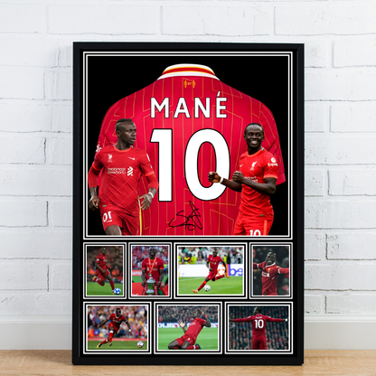 Sadio Mané Print / Football Legends Poster / Football Gift