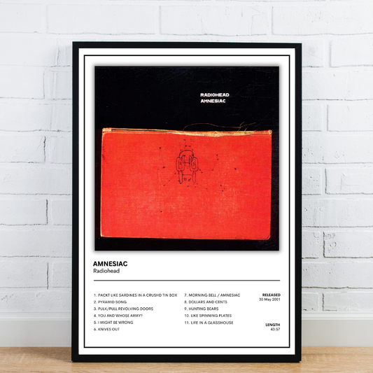 Radiohead Album Cover Poster / Amnesiac / Music Poster