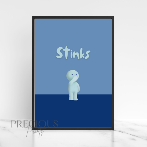 Smiski Stinks Poster / Smiski Toilet Series