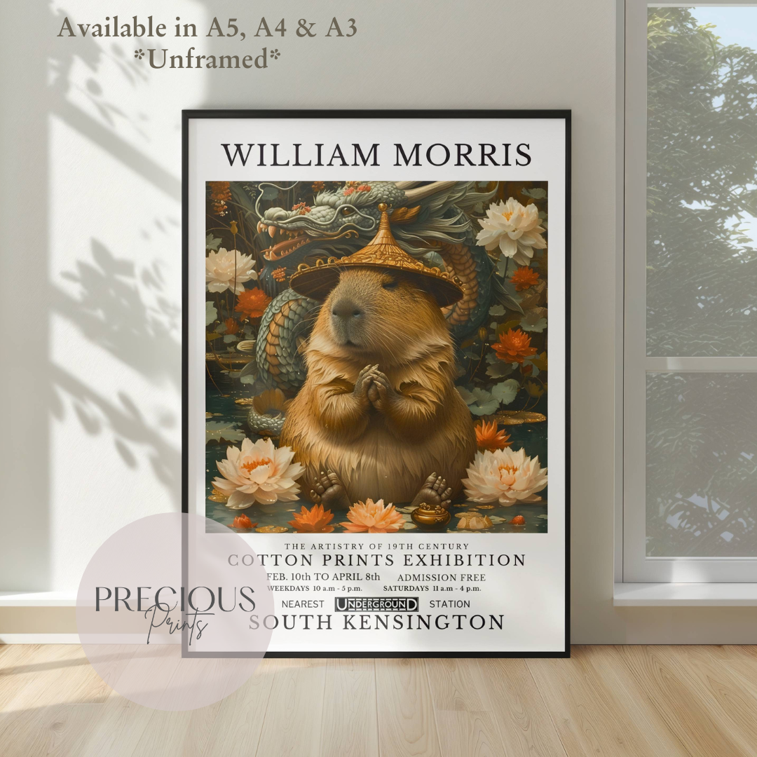 William Morris Guinea Pig Poster / Art Exhibition Print