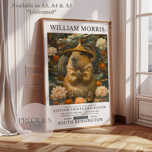William Morris Guinea Pig Poster / Art Exhibition Print