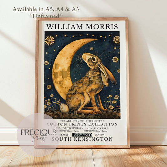 William Morris Hare & Moon Poster / Art Exhibition Print