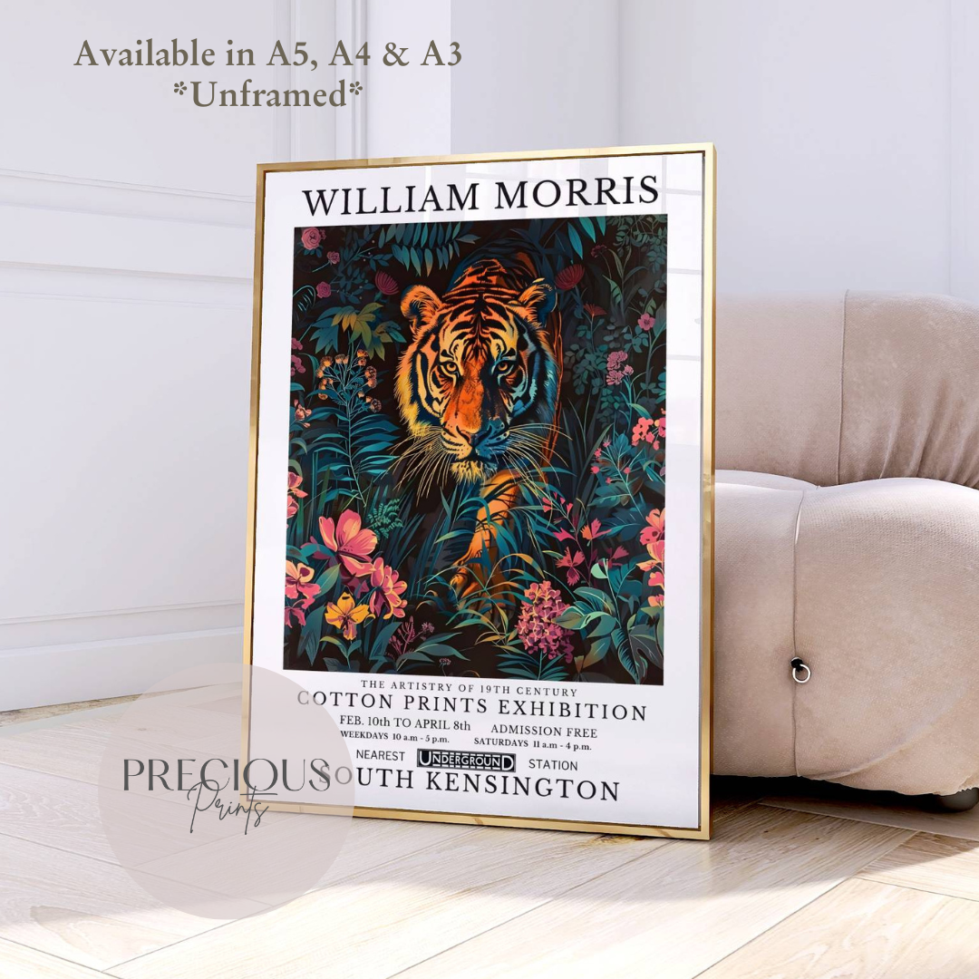 William Morris Tiger Poster / Art Exhibition Print