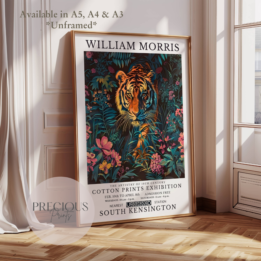 William Morris Tiger Poster / Art Exhibition Print