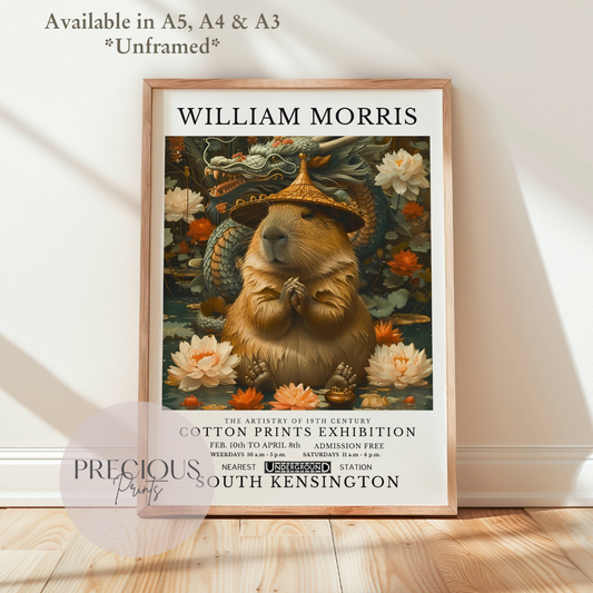William Morris Guinea Pig Poster / Art Exhibition Print