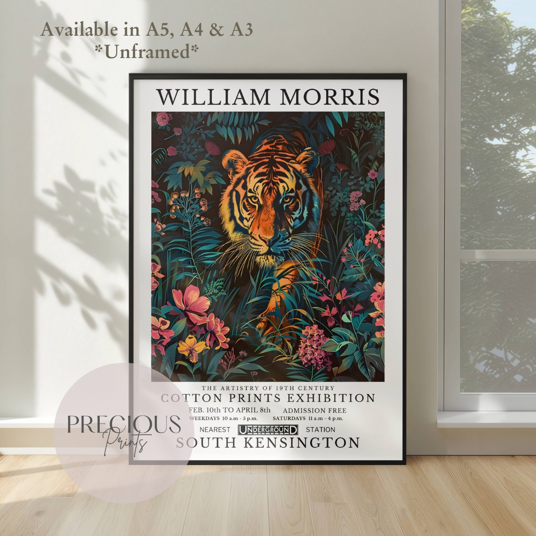 William Morris Tiger Poster / Art Exhibition Print