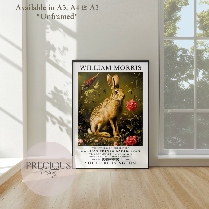 William Morris Hare Poster / Art Exhibition Print