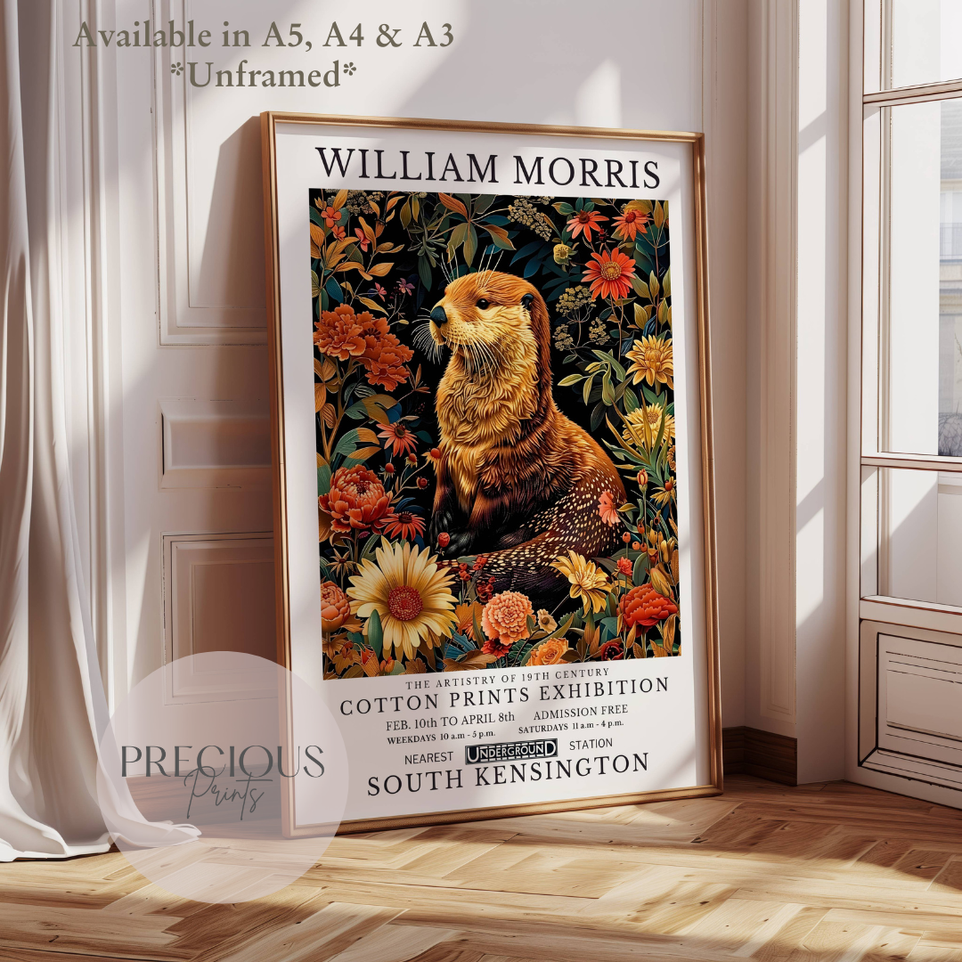 William Morris Otter Poster / Art Exhibition Print