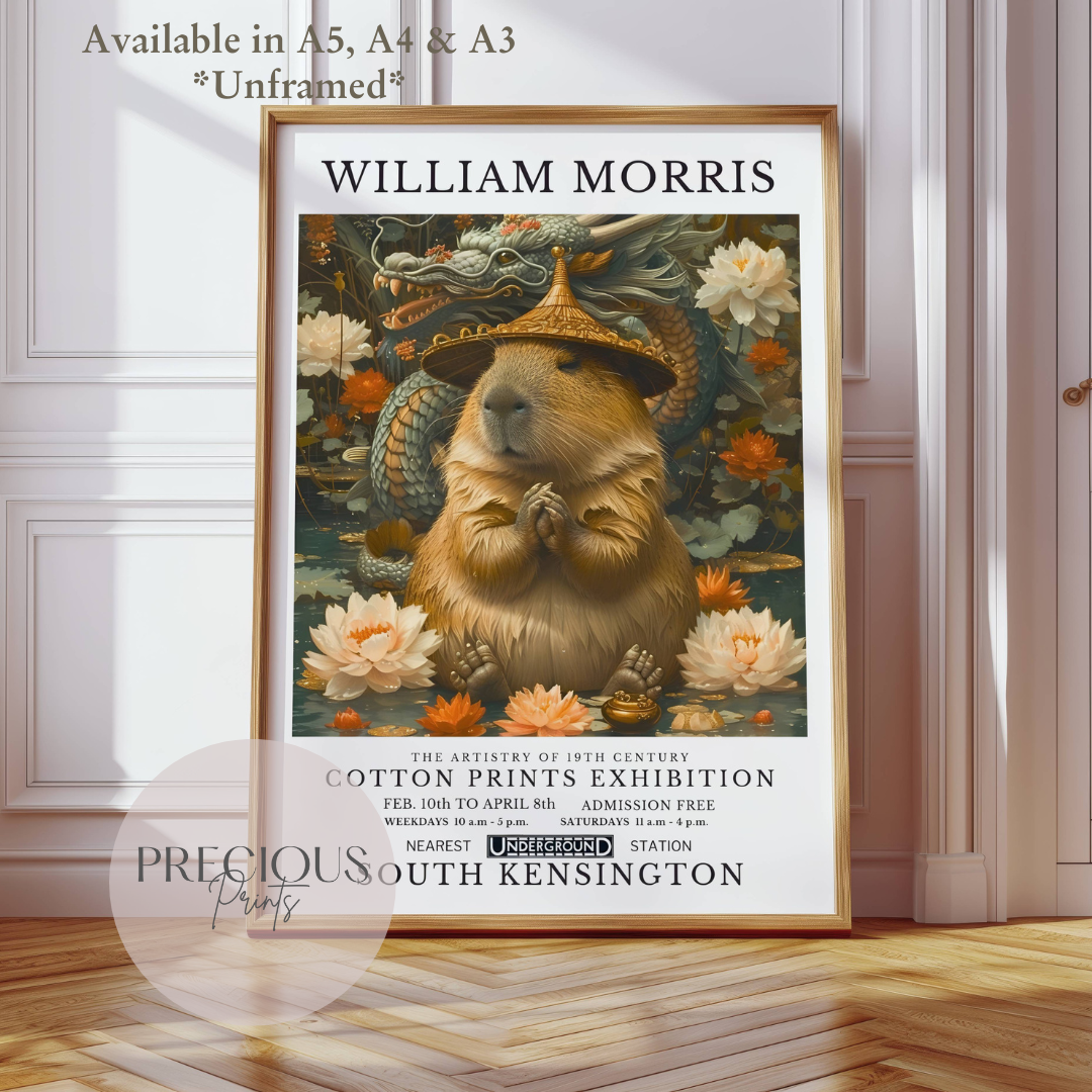 William Morris Guinea Pig Poster / Art Exhibition Print
