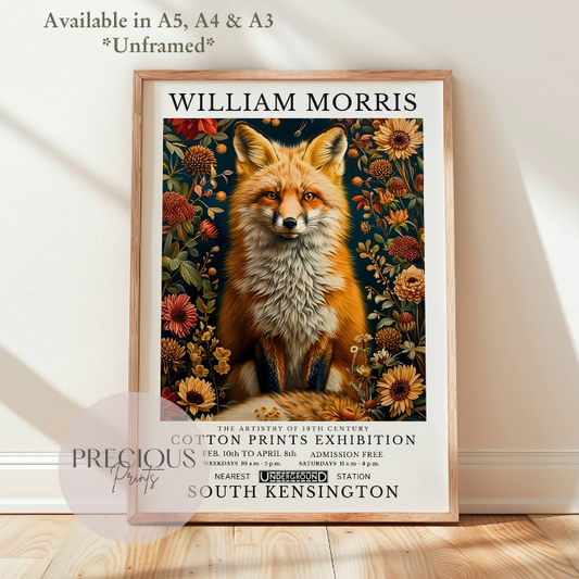 William Morris Fox Poster / Art Exhibition Print