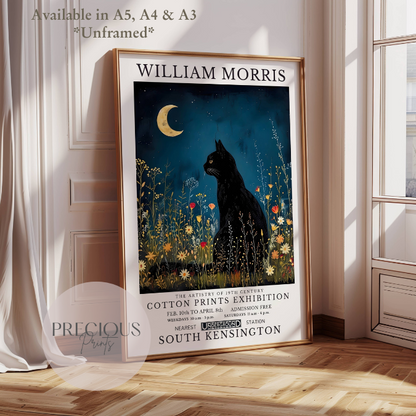 William Morris Cat Poster / Art Exhibition Print
