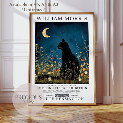 William Morris Cat Poster / Art Exhibition Print