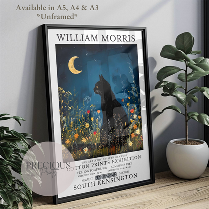 William Morris Cat Poster / Art Exhibition Print