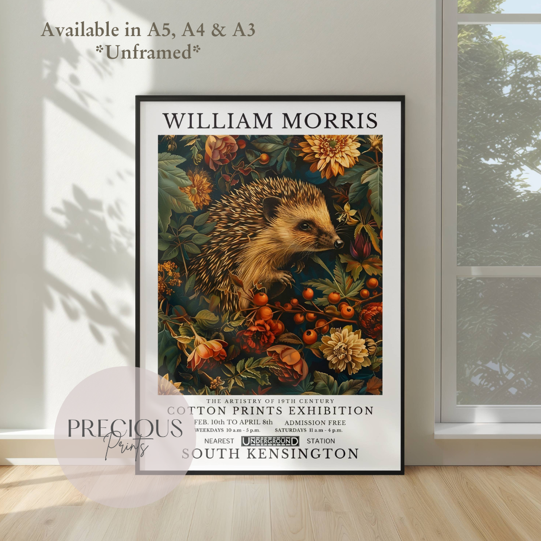 William Morris The Hedgehog Poster / Art Exhibition Print