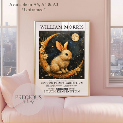 William Morris Bunny Rabbit Poster / Art Exhibition Print