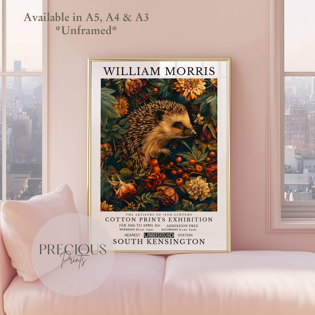 William Morris The Hedgehog Poster / Art Exhibition Print