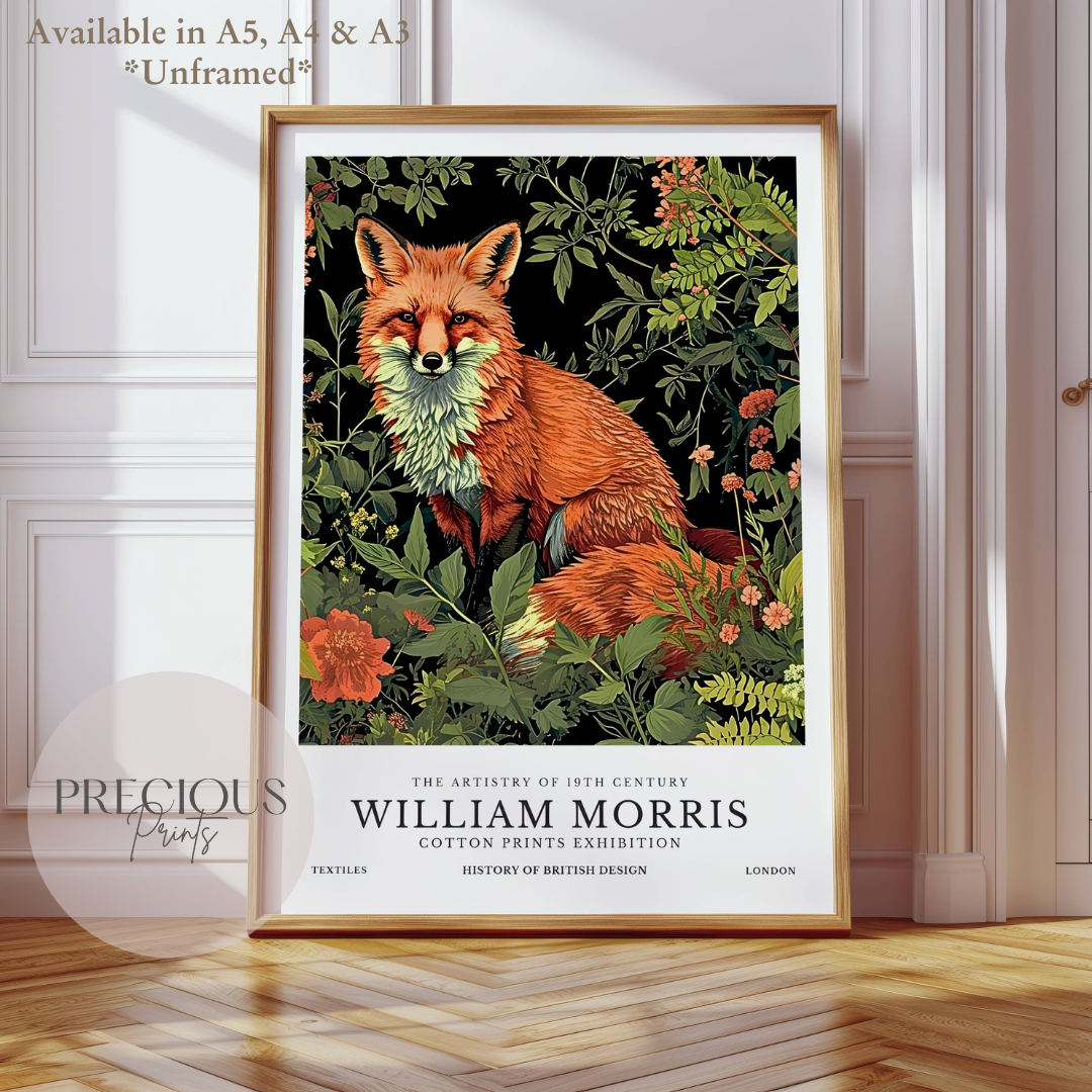 William Morris Fox Poster / Art Exhibition Print