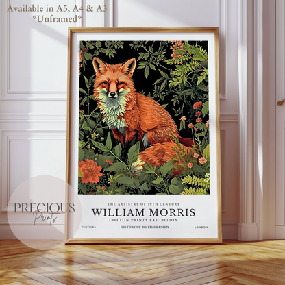 William Morris Fox Poster / Art Exhibition Print