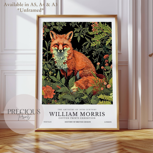 William Morris Fox Poster / Art Exhibition Print