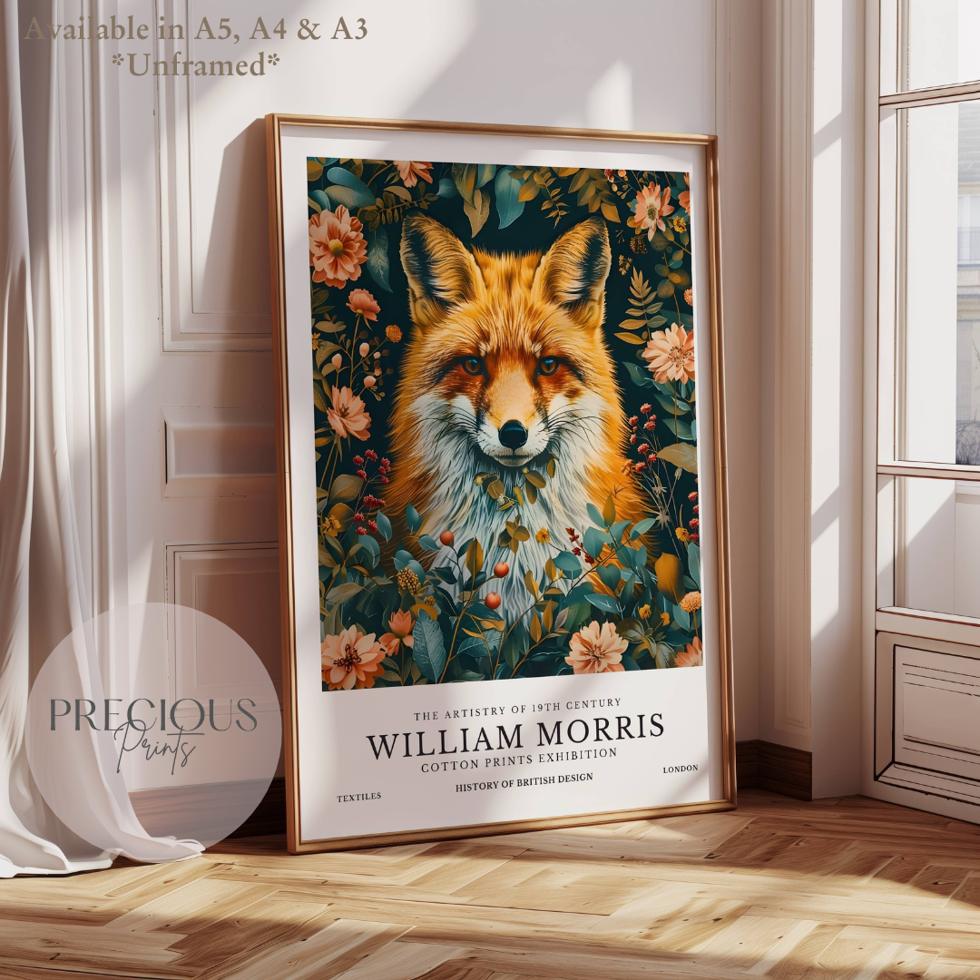 William Morris Fox Poster / Art Exhibition Print