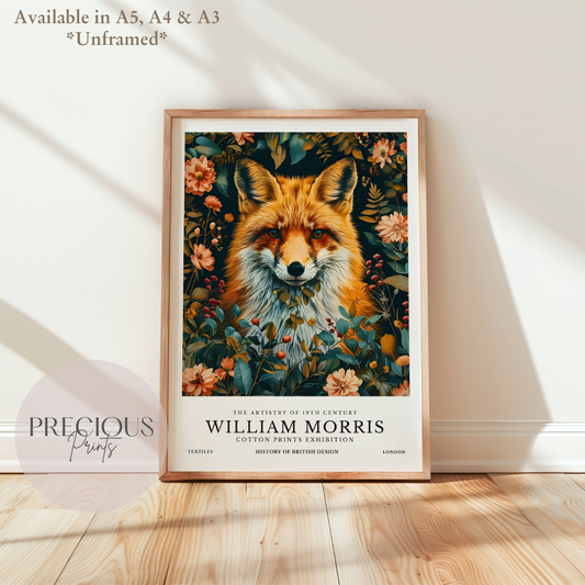 William Morris Fox Poster / Art Exhibition Print