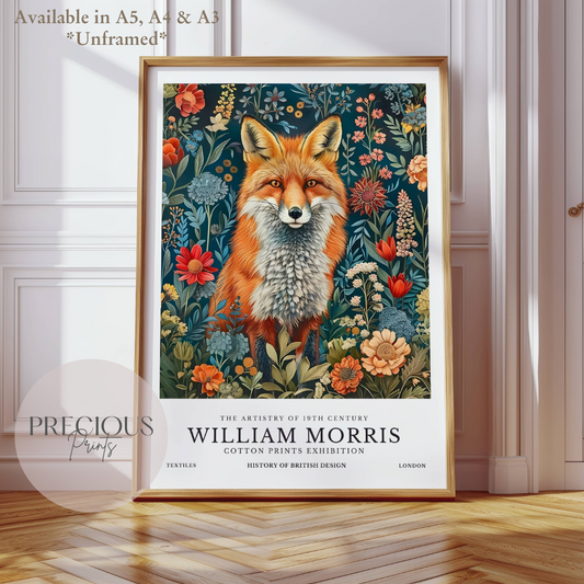 William Morris Fox Poster / Art Exhibition Print