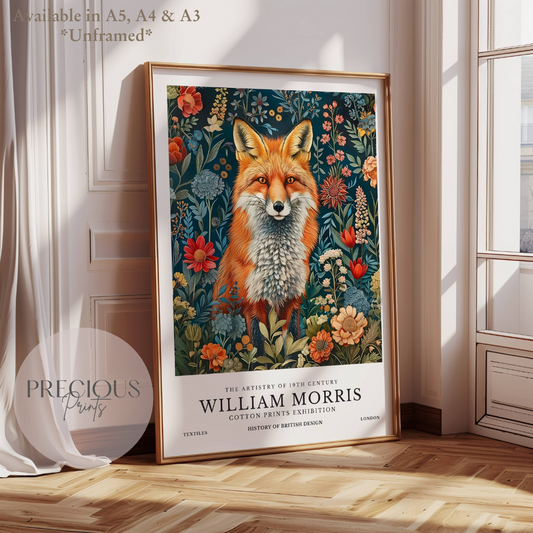 William Morris Fox Poster / Art Exhibition Print