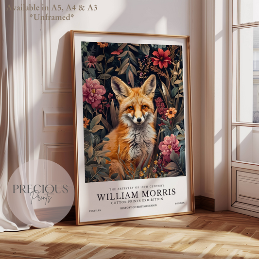 William Morris Fox Poster / Art Exhibition Print