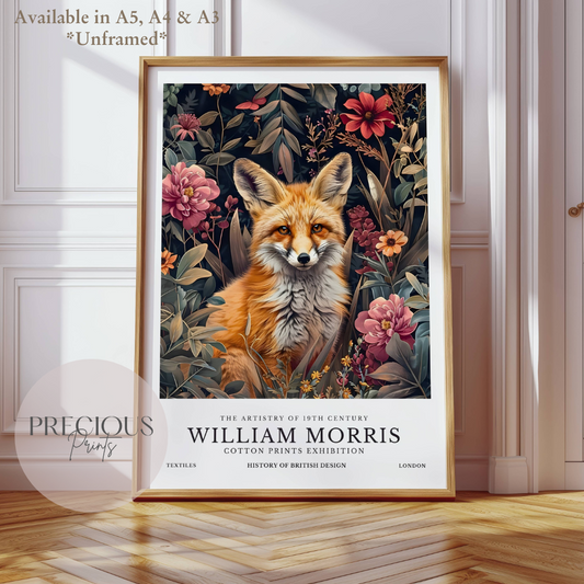 William Morris Fox Poster / Art Exhibition Print