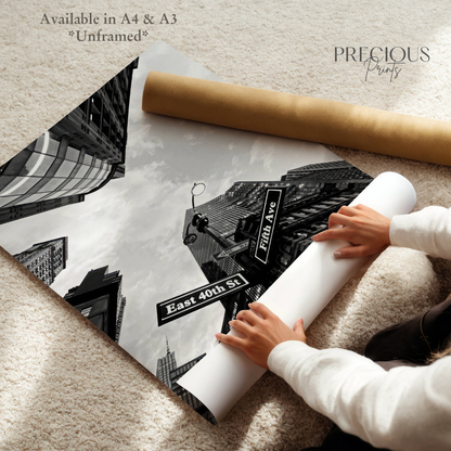 Fifth Avenue, East 40th Street Print