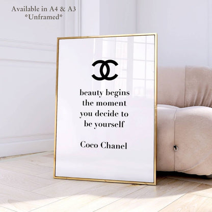 Coco Chanel Luxury Print
