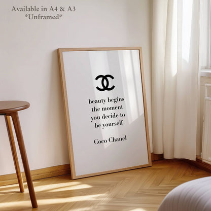 Coco Chanel Luxury Print