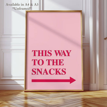 This Way to the Snacks Home Decor