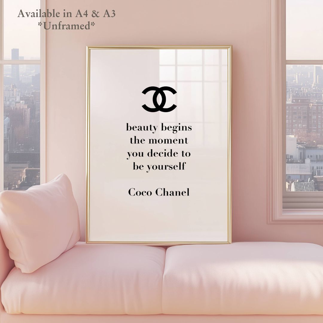 Coco Chanel Luxury Print