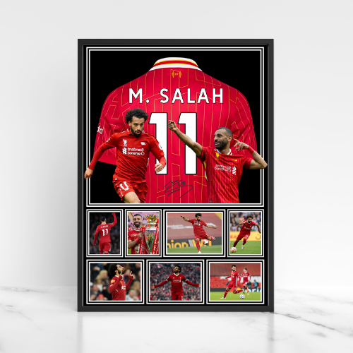 Mohammed Salah Print / Football Legends Poster / Football Gift