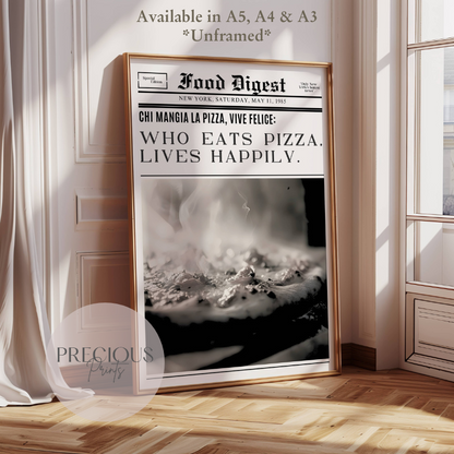 Kitchen Pub Pizza Bar Poster / Funny Kitchen poster