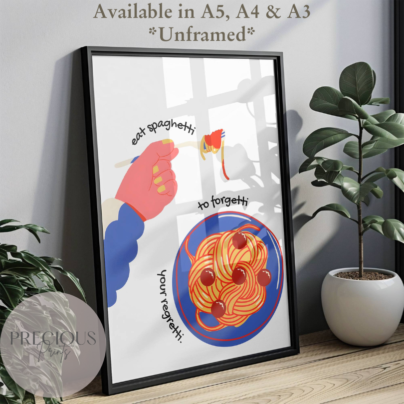 Kitchen Pub Spaghetti Bar Poster / Funny Kitchen poster (Copy)